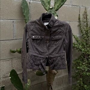 LONDONJEAN Dark Brown Utility Jacket